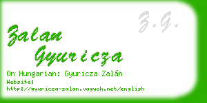 zalan gyuricza business card