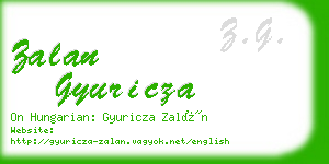 zalan gyuricza business card